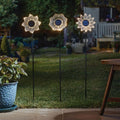 3Pk BloomLine Flower Solar Powered Stakes 3 Stunning Designs Garden Stake Lights