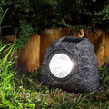 Pack of 4 Granite Rock Solar Garden Lights Super Bright Outdoor Path Lights