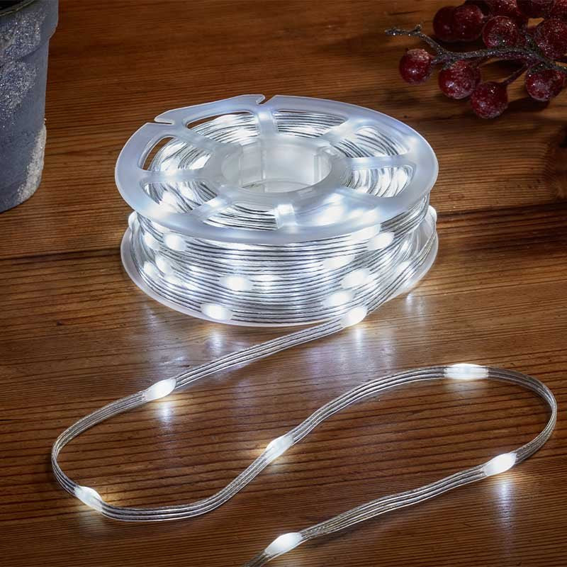 Two Tone String Lights 200 LED Switch Between Warm White/Cool White Indoor & Outdoor
