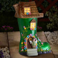 Dwellington Magical Fairy Wellie Garden House Solar Powered Light Up LED Decor