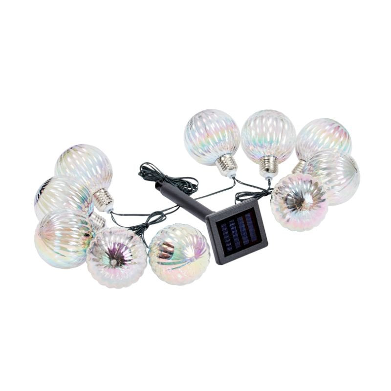 Pretty Firefly Opal String Lights Set Of 10 Solar Powered Decor Smart Garden