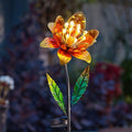GloBloom Vibrant Yellow Stake Light Garden Stunning Flower Light Solar Powered