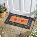 Hearts Insert Doormat 53 x 23cm Decoir Indoor Or Outdoor Mat