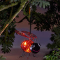 Bouncing Lady Bug Hanging Solar Powered Fun LED Decorative Ladybird Garden Light