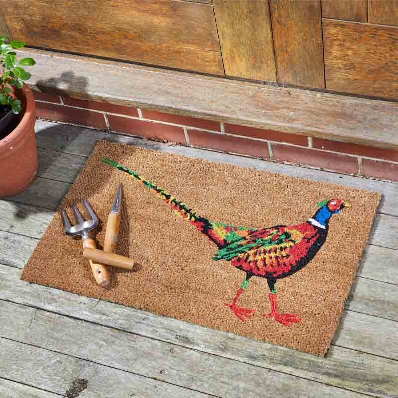 Le Faisan Pheasant Doormat Indoor Outdoor Mat 75 x 45cm Smart Garden