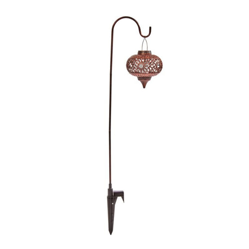 2 Pack Osman Decorative Hanging Lanterns With Hooks Solar Powered Garden Lights