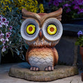 Owl Eyes Garden Solar Powered Owl With Light Up Eyes Garden Ornament Cute Decor