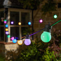 Party Festoon Set of 20 Mains Powered Multi Coloured Outdoor Garden String Light
