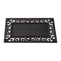 Black Rubber Door Mat Frame for Coir Mat Inserts Indoor & Outdoor Smart Garden
