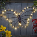Sol Papillon Light Up Garden Fence Or Wall Decor Solar Butterfly Wall Art