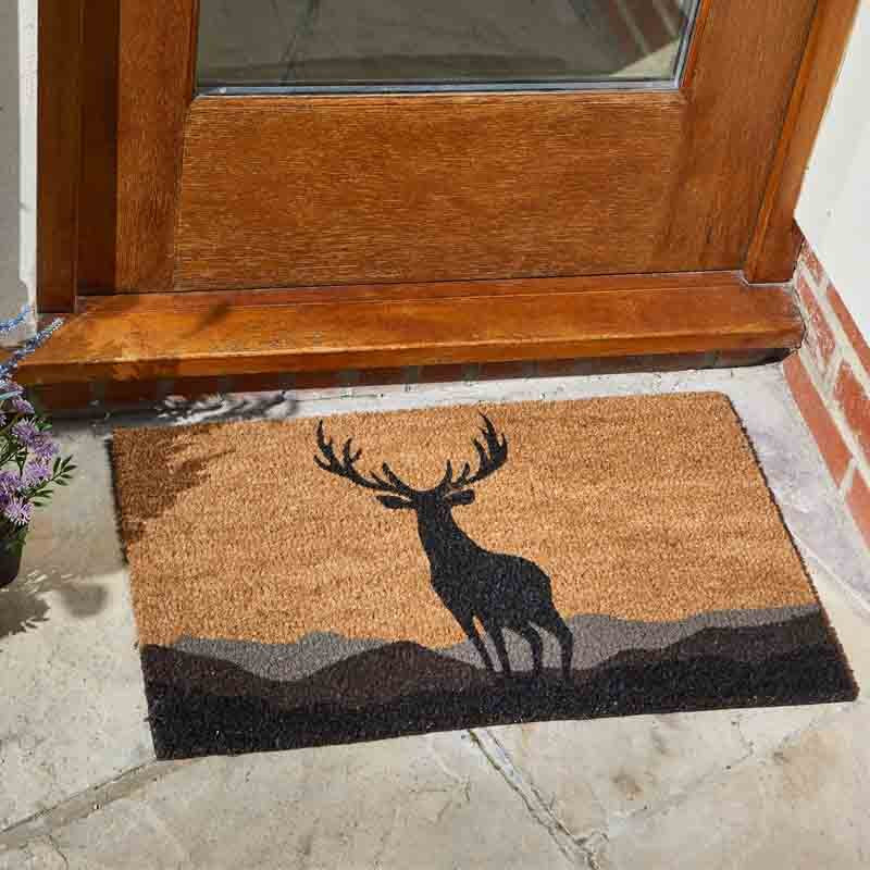 Monarch Stag Decoir Mat Garden Or Home Doormat 75 X 45CM