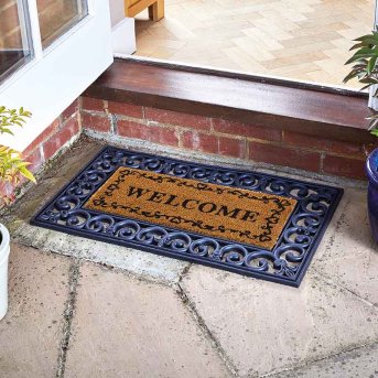 Welcome Insert Doormat 53 x 23cm Decoir Indoor Or Outdoor Mat