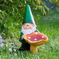 Woodland Wilf Fun Guy Decorative Garden Gnome Novelty Resin Ornament